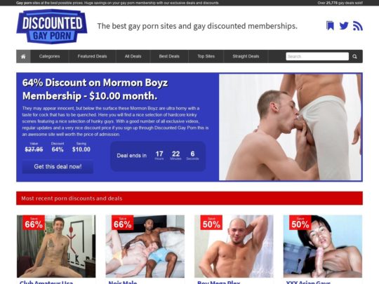 Discounted Gay Porn