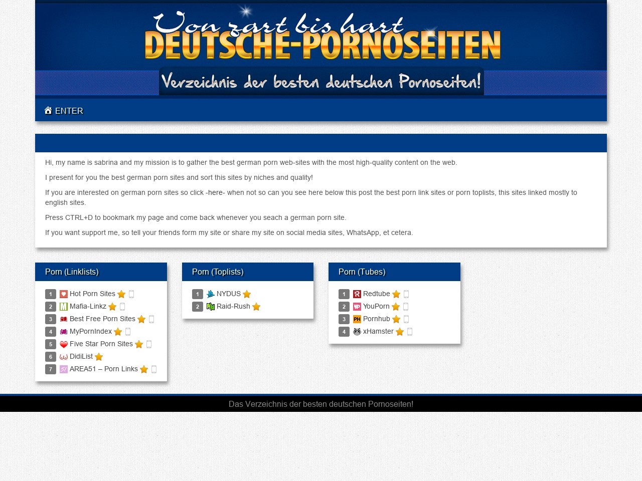 Deutsch Porn Sites - German Porn Sites - AdultSpy